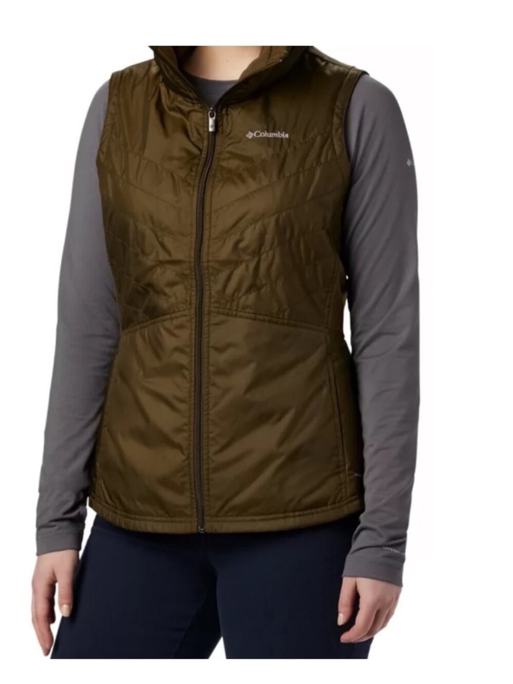 Columbia Women’s Mix It Around II Vest in Olive Green UPF 50+ - Size XL
